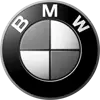 BMW logo with a black and white color scheme against a transparent background.